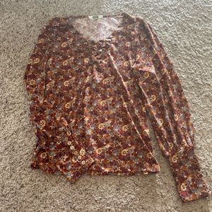 Floral pattern blouse